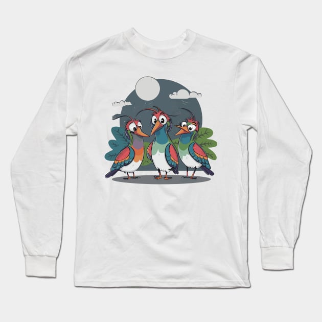 Rainbow Bee Eater - Australian Wildlife Long Sleeve T-Shirt by BobaTeeStore